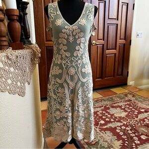 chinese dress ladies Midsummer Lace Gown  Cream